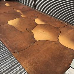 table, matière, fer